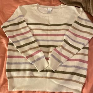 Women’s striped sweater, size large